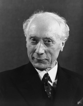 black and white photo of F.M. Alexander, originator of the Alexander Technique